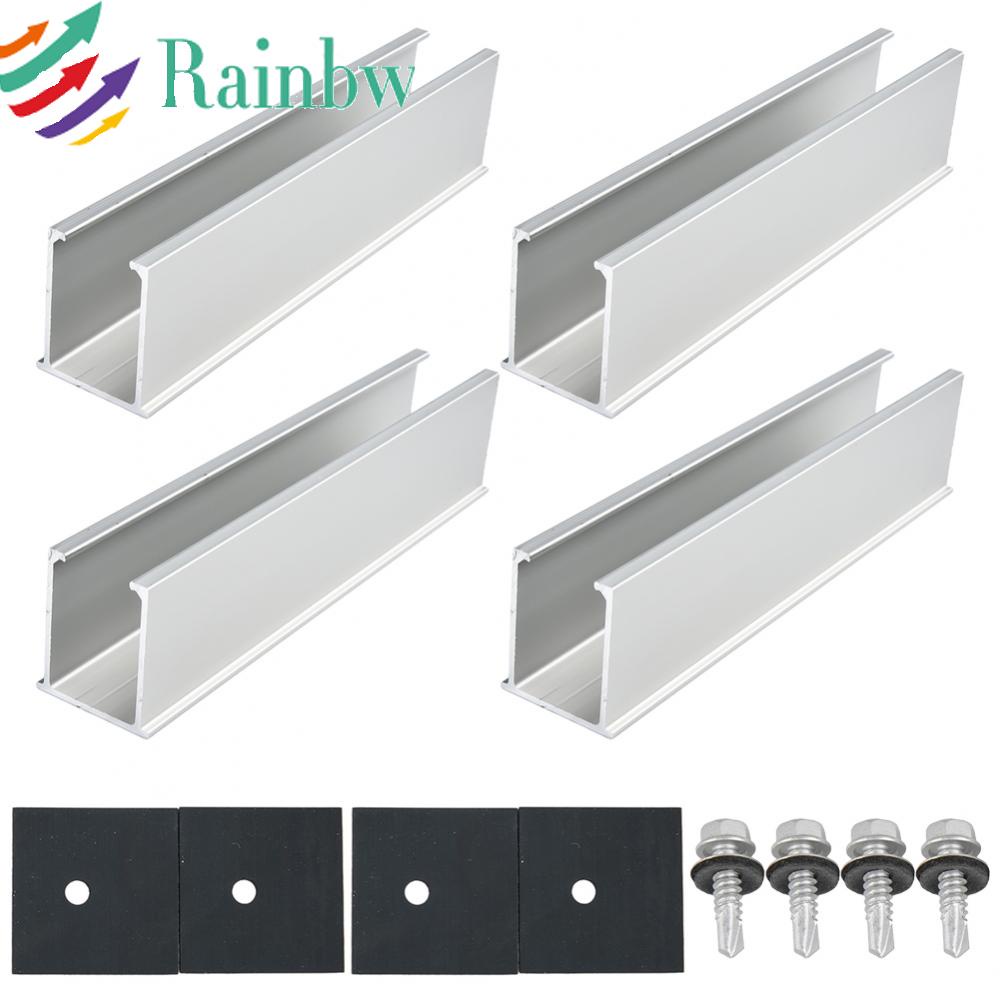 Solar Modules Rail Bracket Trapezoidal Sheet Flat Roof PV Mounting Rail ...