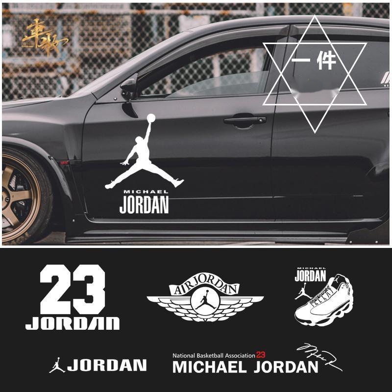 [Spot] flying Jordan car sticker nba star body sticker cover scratches