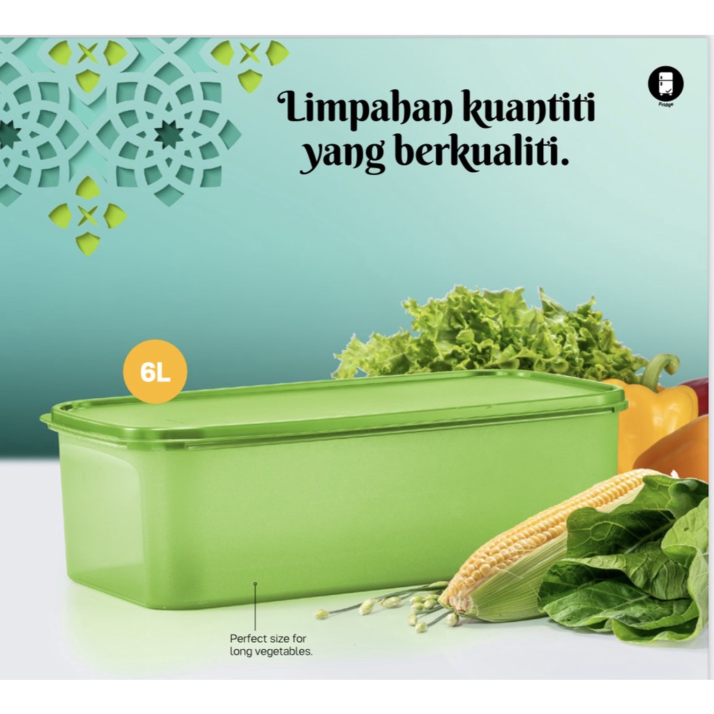 Tupperware Cool Crisper 6.0L/ Vegetable Storage Box/ Fruit Keeper