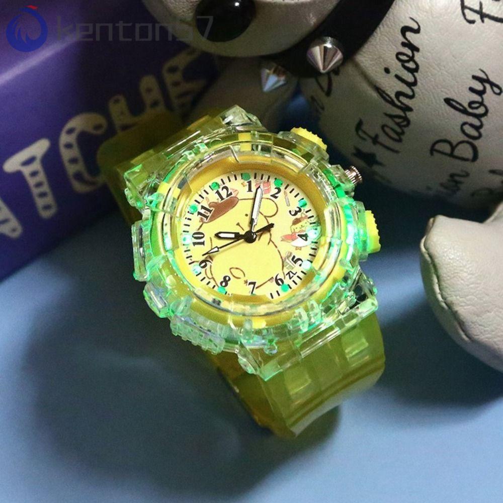 KENTON Anime Watch Transparent Waterproof My Melody Colorful Lights  Cinnamoroll Gifts for Kids Students Wristwatch | Shopee Malaysia