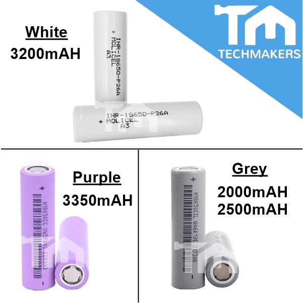 Grade A 18650 Lithium Battery 2000mAh/2500mAh/3200mAh/3350mAh 5C Power Type 3.7V Electric Special Power Battery