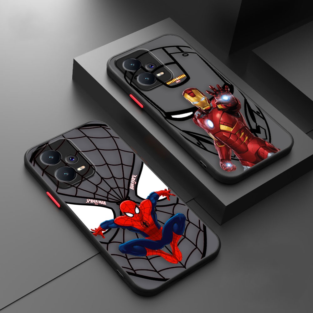 Creative Spider-Man Ironman Avengers Heroes Matte Phone Case For Xiaomi ...