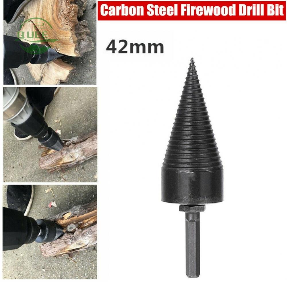 42mm Firewood Drill Bit, Hex Shank,Wood Cone Log Splitter Screw