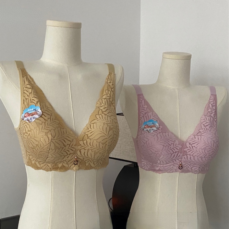 Thin Lace Bra Women Big Breasts Look Small Full Cup Women Wireless