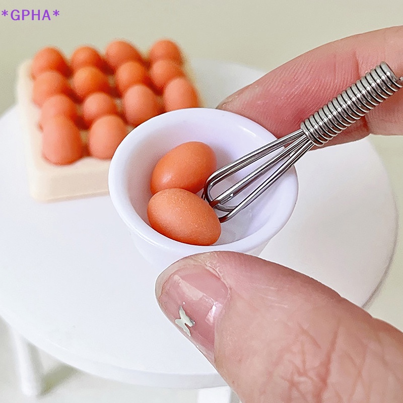 GPHA> 1/4/17PCS Egg With Tray Dollhouse Kitchen Toy Doll Accessories
