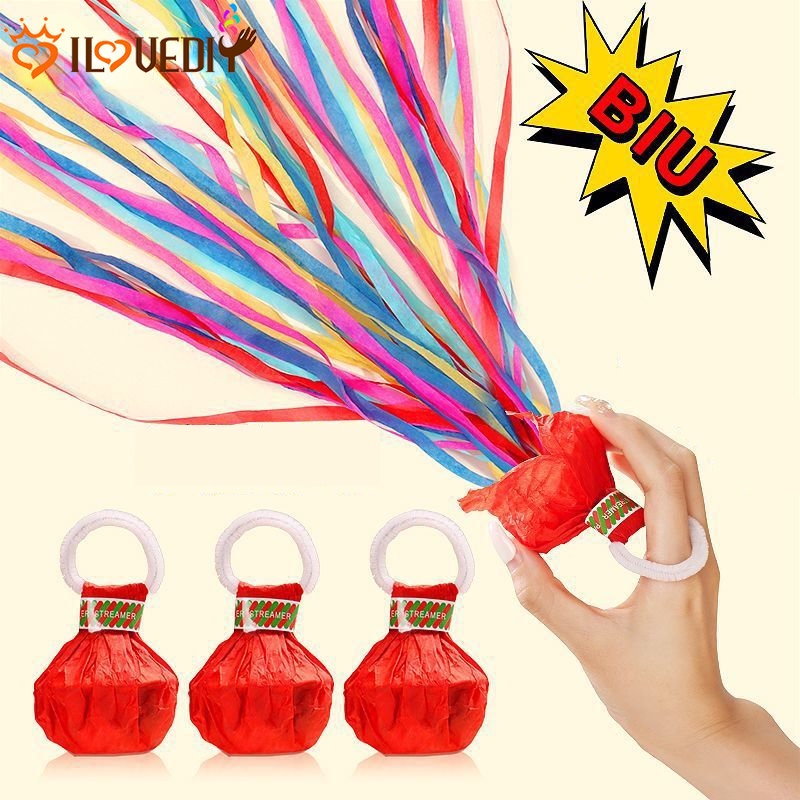Hand Throwing Confetti Poppers / Festivals Celebration Atmosphere Decor