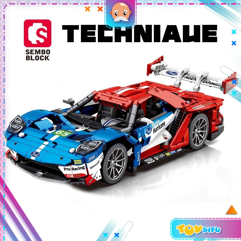Sembo Block 715001 Technique Series Sports Car Racing Vehicle Building ...