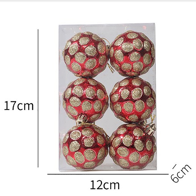 42pcs Large 6cm Christmas Tree Decoration Balls Multicolor Ball Xmas