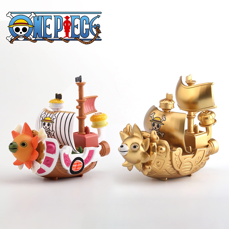 Anime One Piece Thousand Sunny Pirate Ship Model Toys Cartoons Luffy Pirates Ships Action