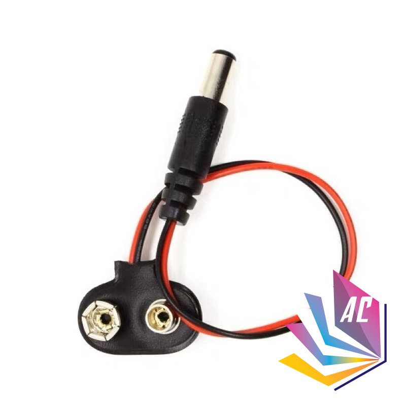 9V Battery Snap Connector with DC Jack Adapter for Arduino Mega / Uno ...