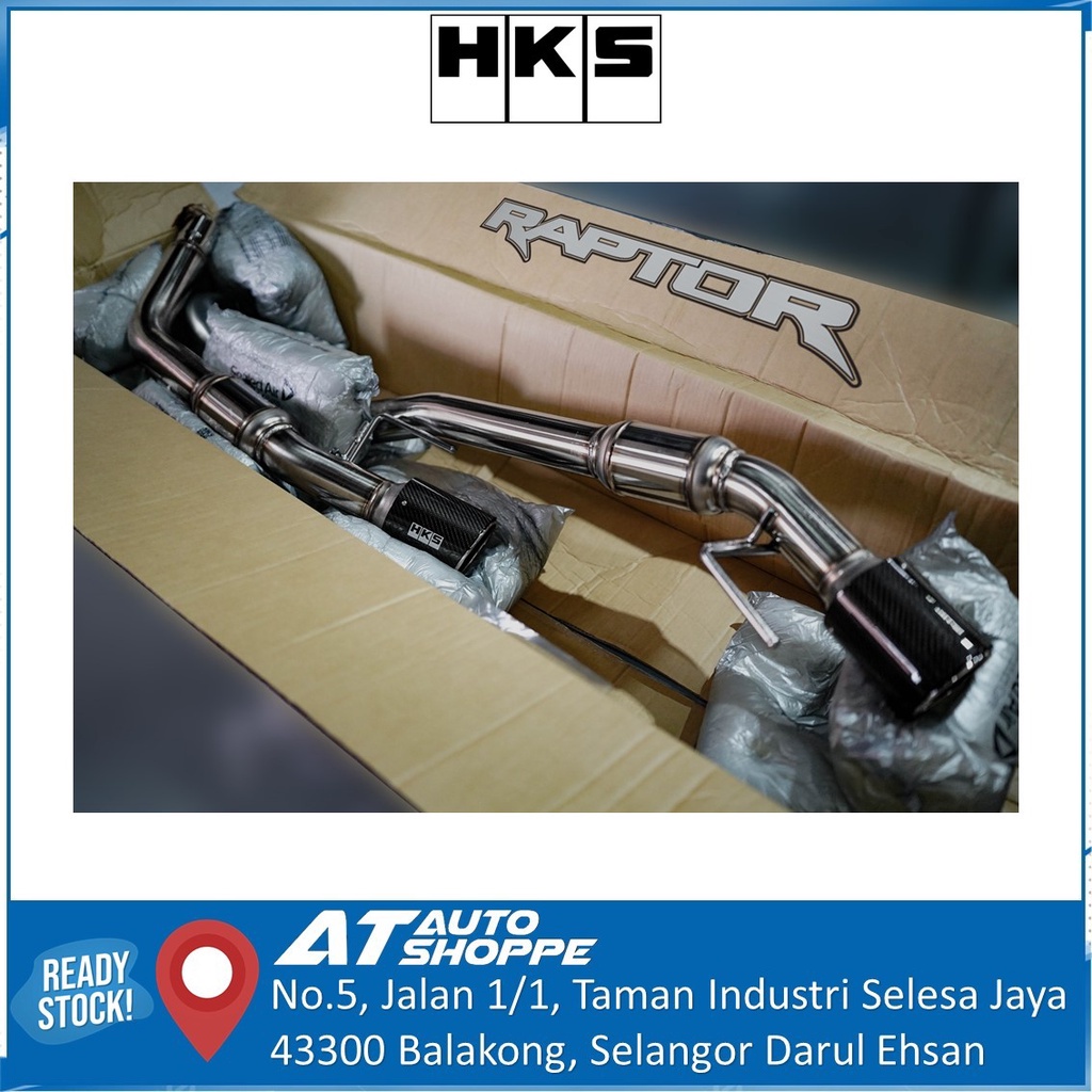HKS LEGAMAX EXHAUST MUFFLER CARBON TAIL (DUAL) FOR FORD RANGER NEXT GEN