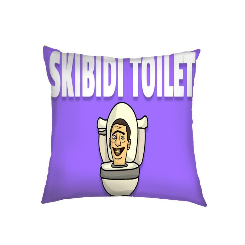 YISHENG Skibidi Toilet Pillow Cover, Film Anime Cameraman Car Plush ...