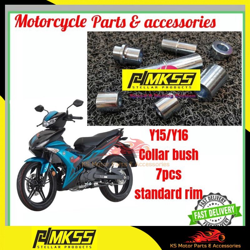 MKSS Standard COLLAR BUSH / SPROCKET BUSH Y15 (7PCS) FULL SET SIAP