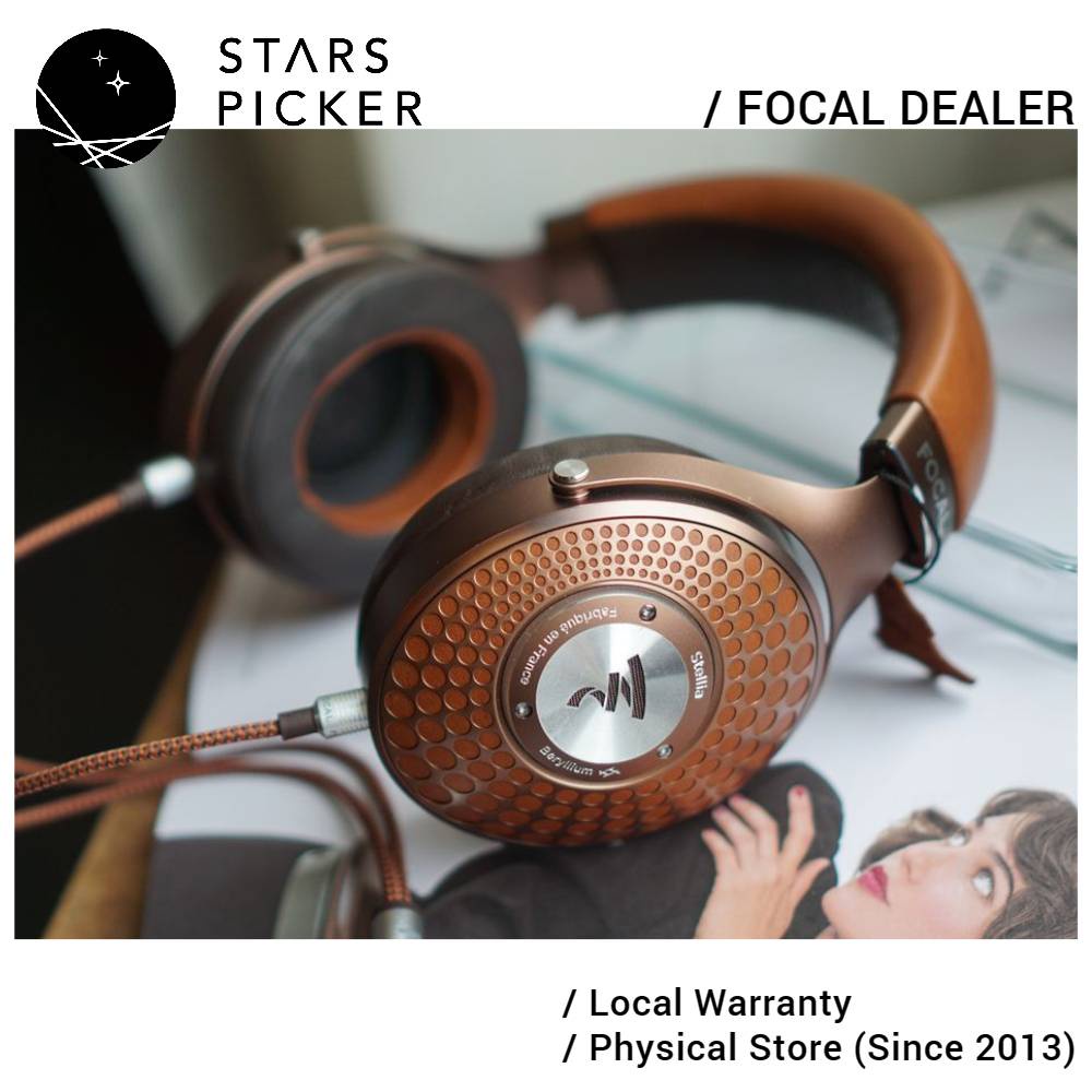 Focal STELLIA (Made in France) HiFi Closedback Headphones with Mshaped pure Beryllium Dome