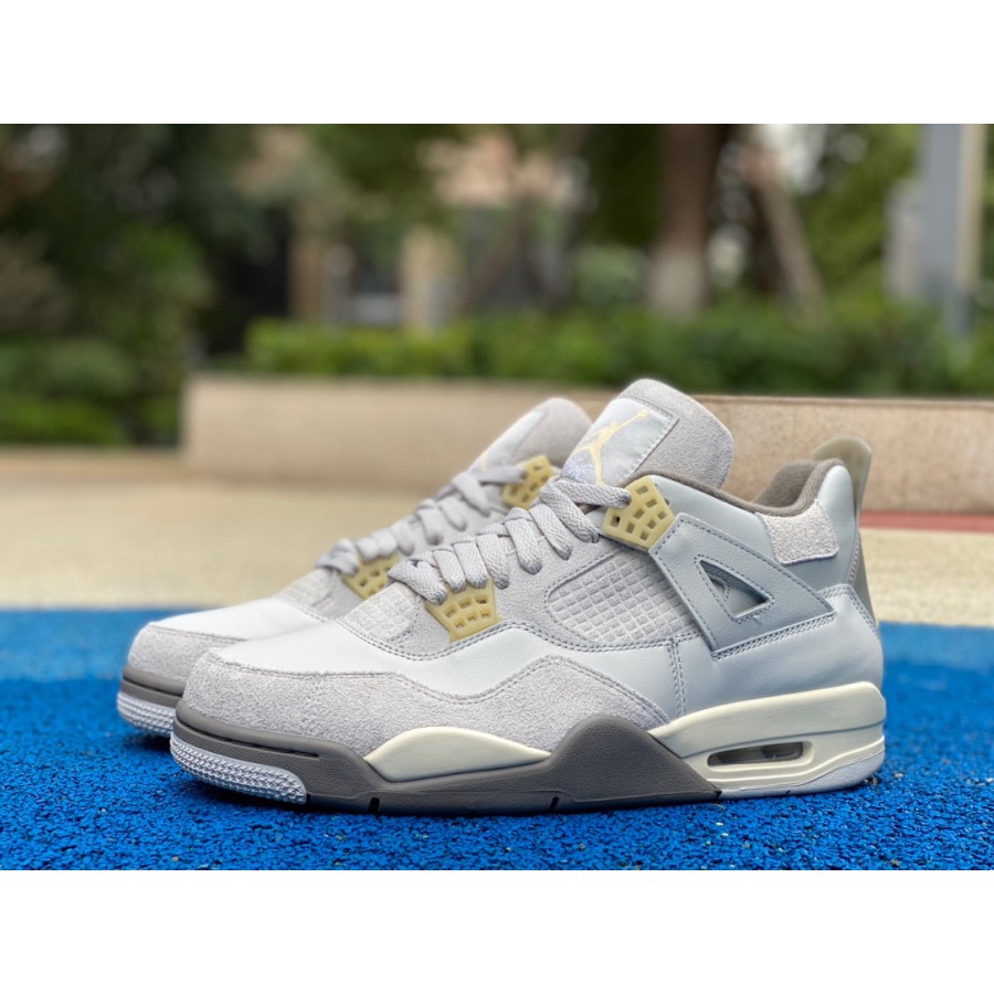 2023New Hot sale Air Jordan 4 Retro SE Craft Grey rabbit AJ4 Basketball ...