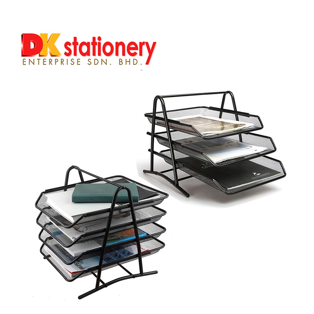A4 Size Metal Desk Document Tray Wire Mesh | Shopee Malaysia