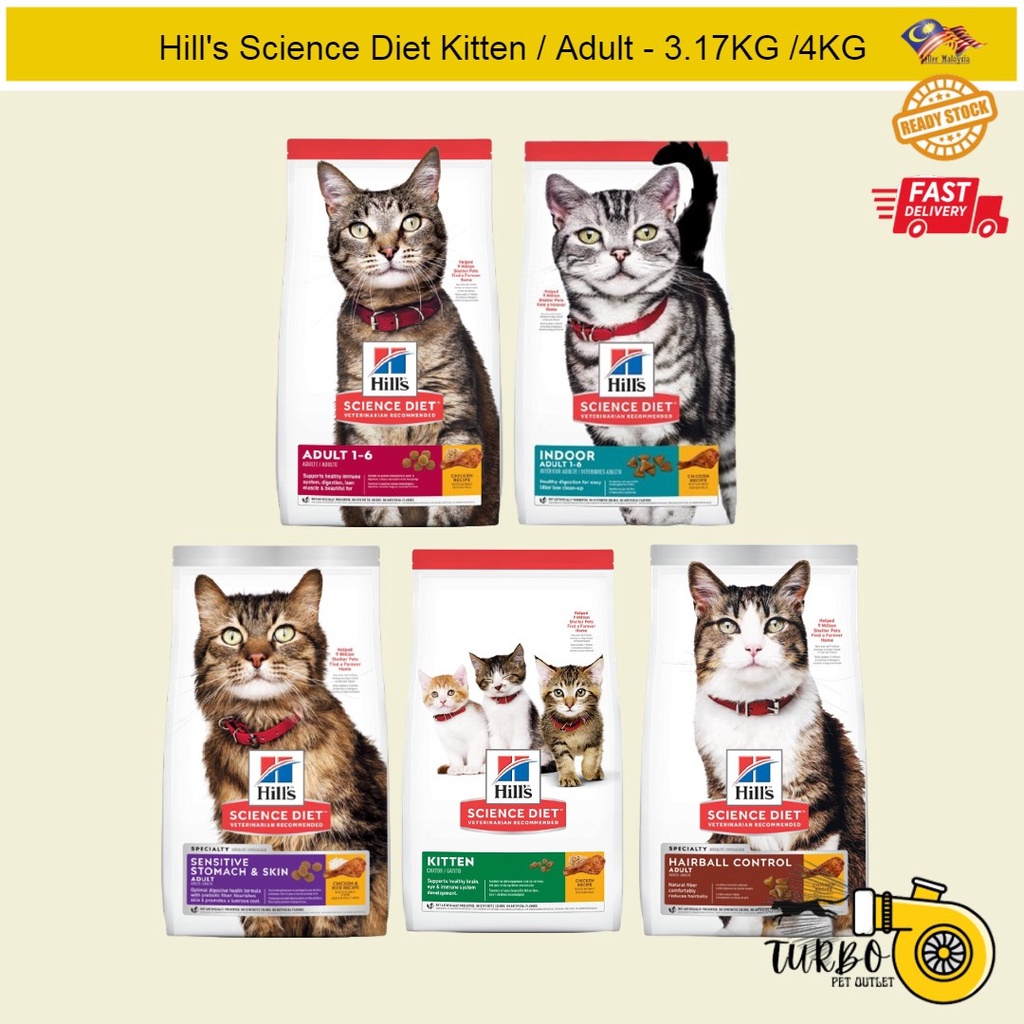 Science diet hotsell indoor cat 4kg