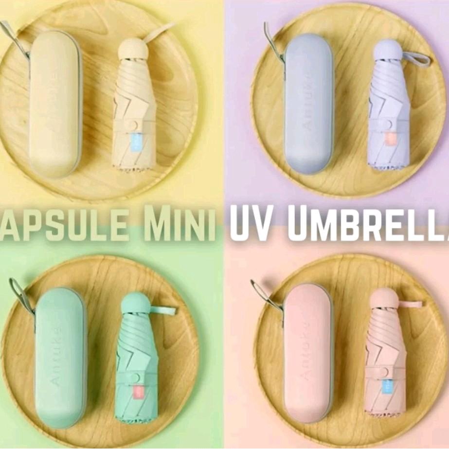 Hls Capsule Uv Mini Umbrella Ultra Light Cute 5 Folding Small