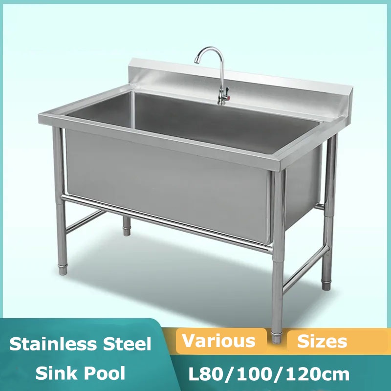 Deepen Large Sink Stainless Steel Sink Thickened Kitchen Vegetable Sink ...