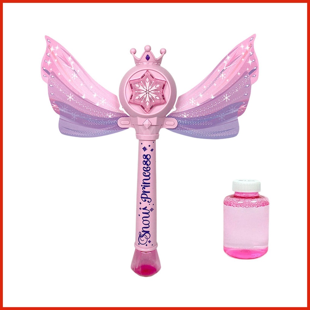 Bubble Machine Automatic Fairy Wand Bubble Blower with Bubble Solution ...