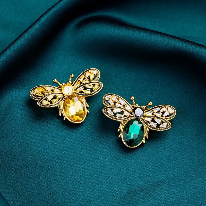 Elegant Korea Hijab Pin Kerongsang Brooch Cute Bee Pin Tudung Muslimah ...
