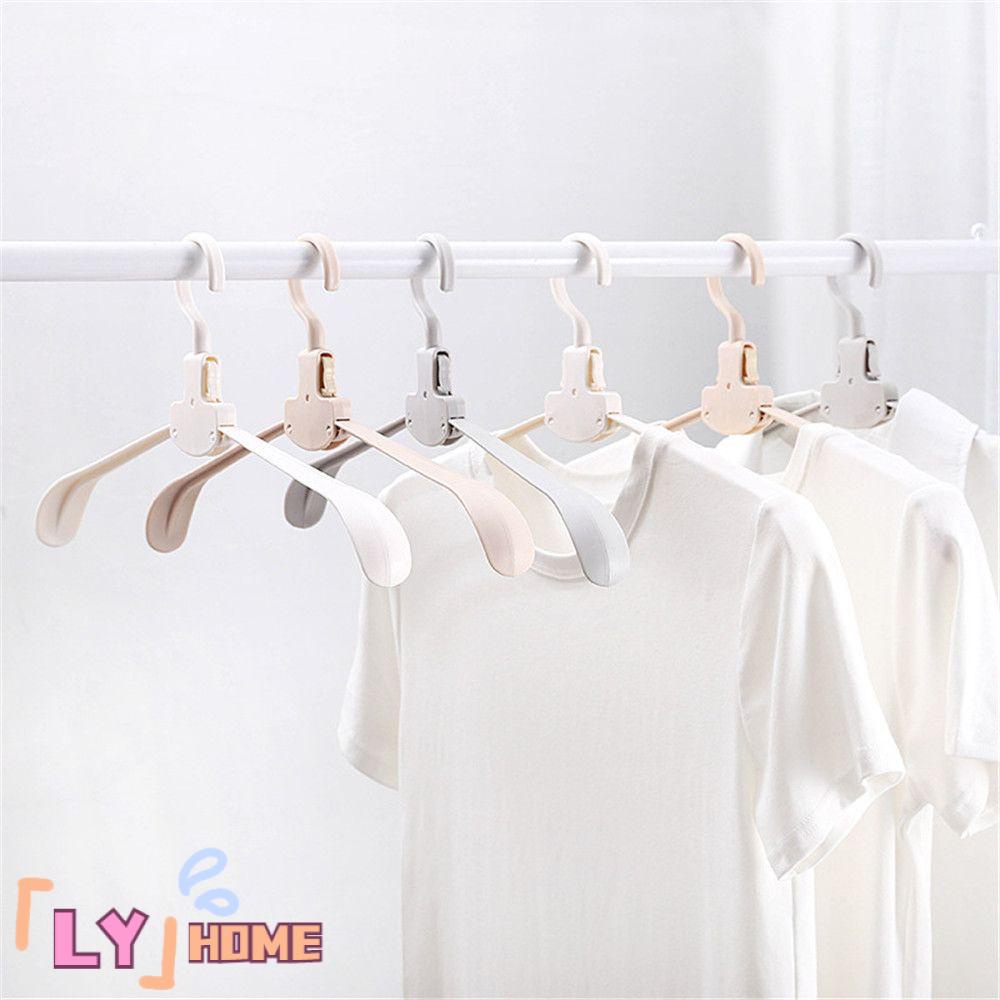 LYHOME Travel Clothes Hangers Seamless Design Collapsible Foldable