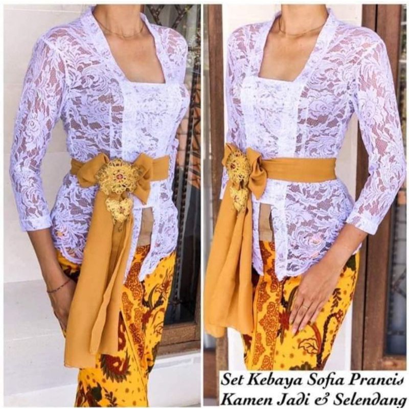 Bali kebaya Set | Modern Balinese kebaya l modern kebaya | Sofia bed