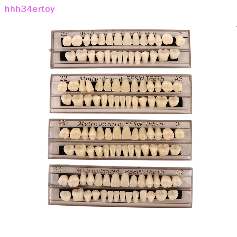 hhh34ertoy> 28Teeth Resin Denture Teeth Comparator Mirror ry Bleaching ...