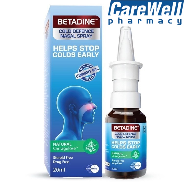 BETADINE COLD DEFENCE NASAL SPRAY 20ML (EXP 12/2024) Shopee Malaysia