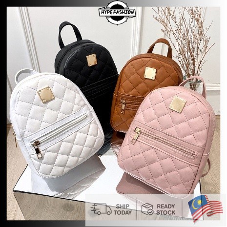 READY STOCK OLL Women backpack ladies travel bag handbag school bag leather multifunction shoulder Bagpack