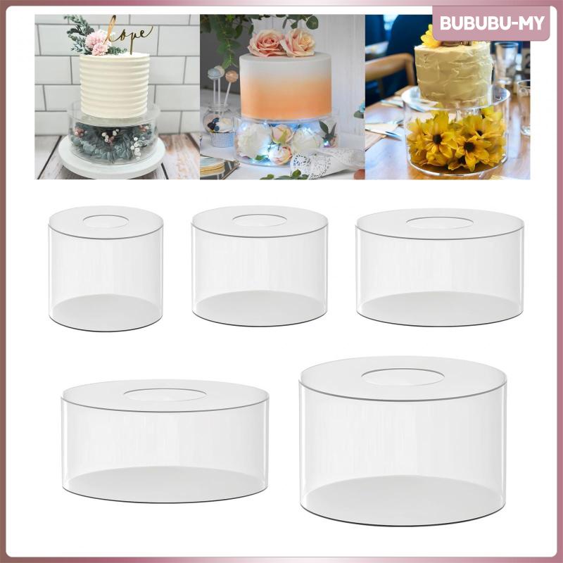 [BububuMY] Cake Display Box Cylinder Stand Round Decorative Cake Tray