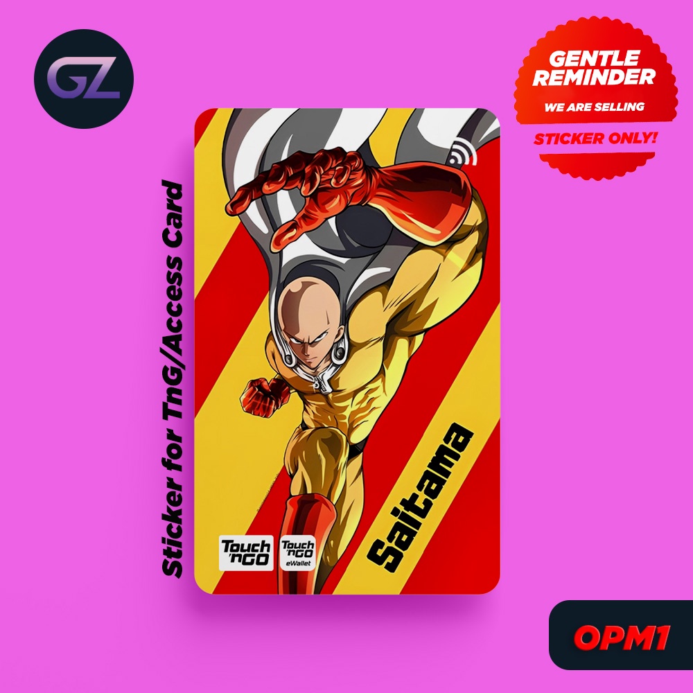 One Punch Man - Touch N Go Sticker (Waterproof, High Quality) | Shopee ...