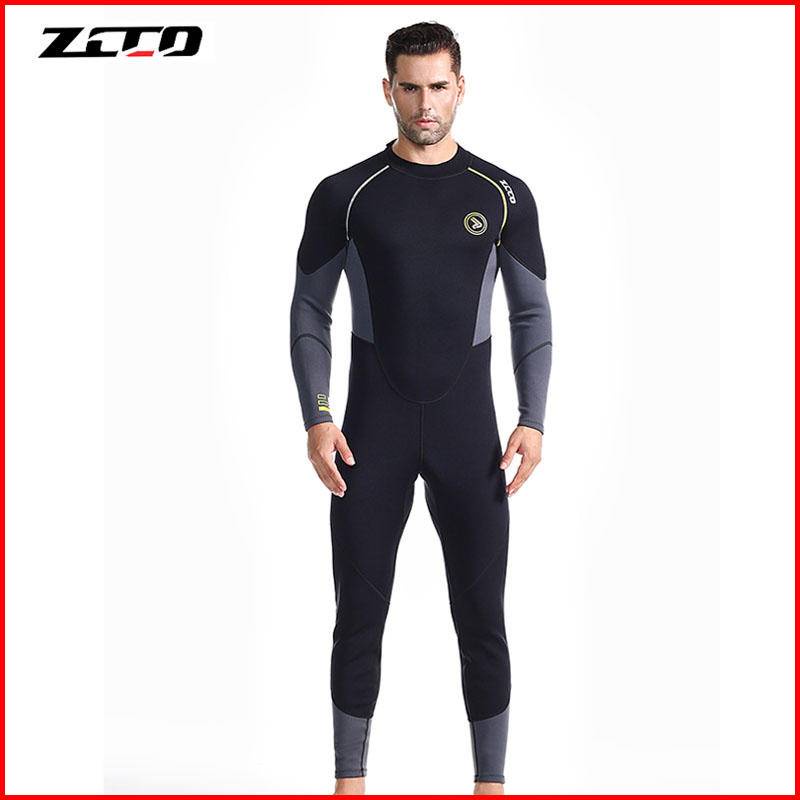 Ready Stock Zcco 1 5mm Wetsuit Mens Neoprene One Piece Warm Ykk Zipper