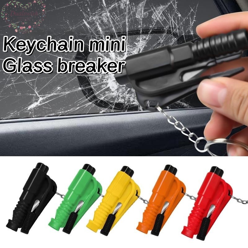 Dualswish 1 Pcs Mini Car Safety Hammer Emergency Escape 3 In 1 Window