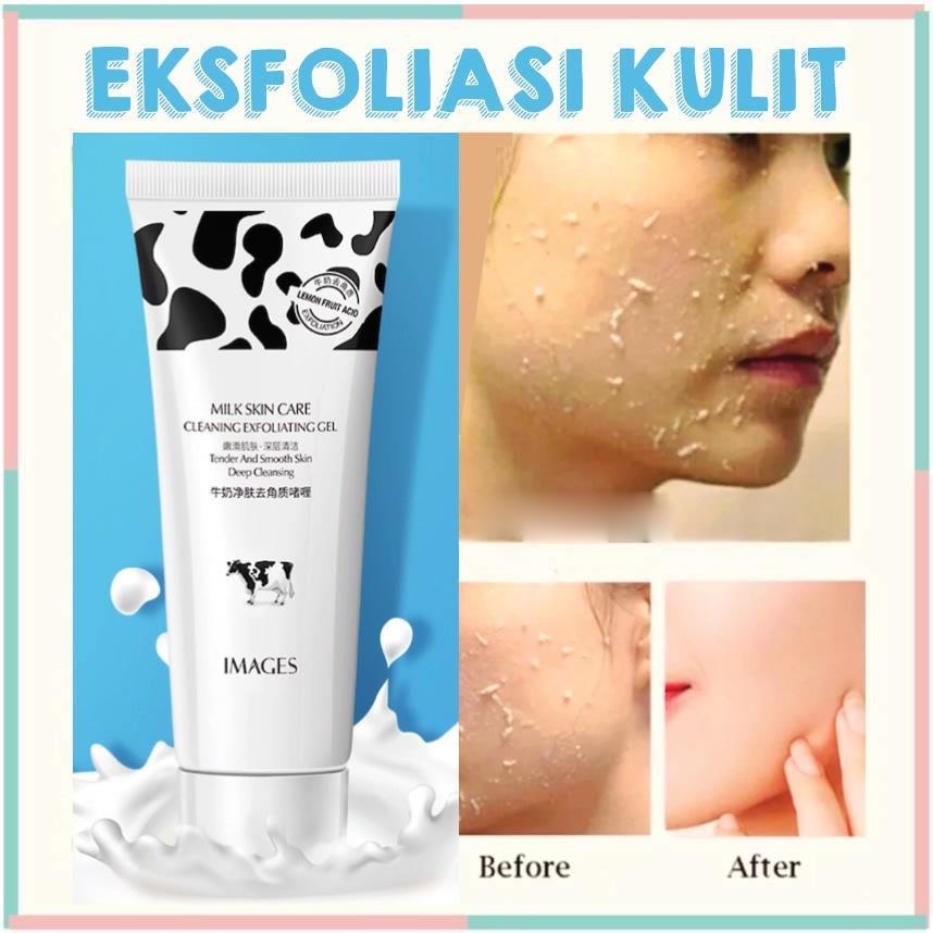 IMAGES Milk Exfoliating Scrub Gentle Moisturizing Exfoliating Gel