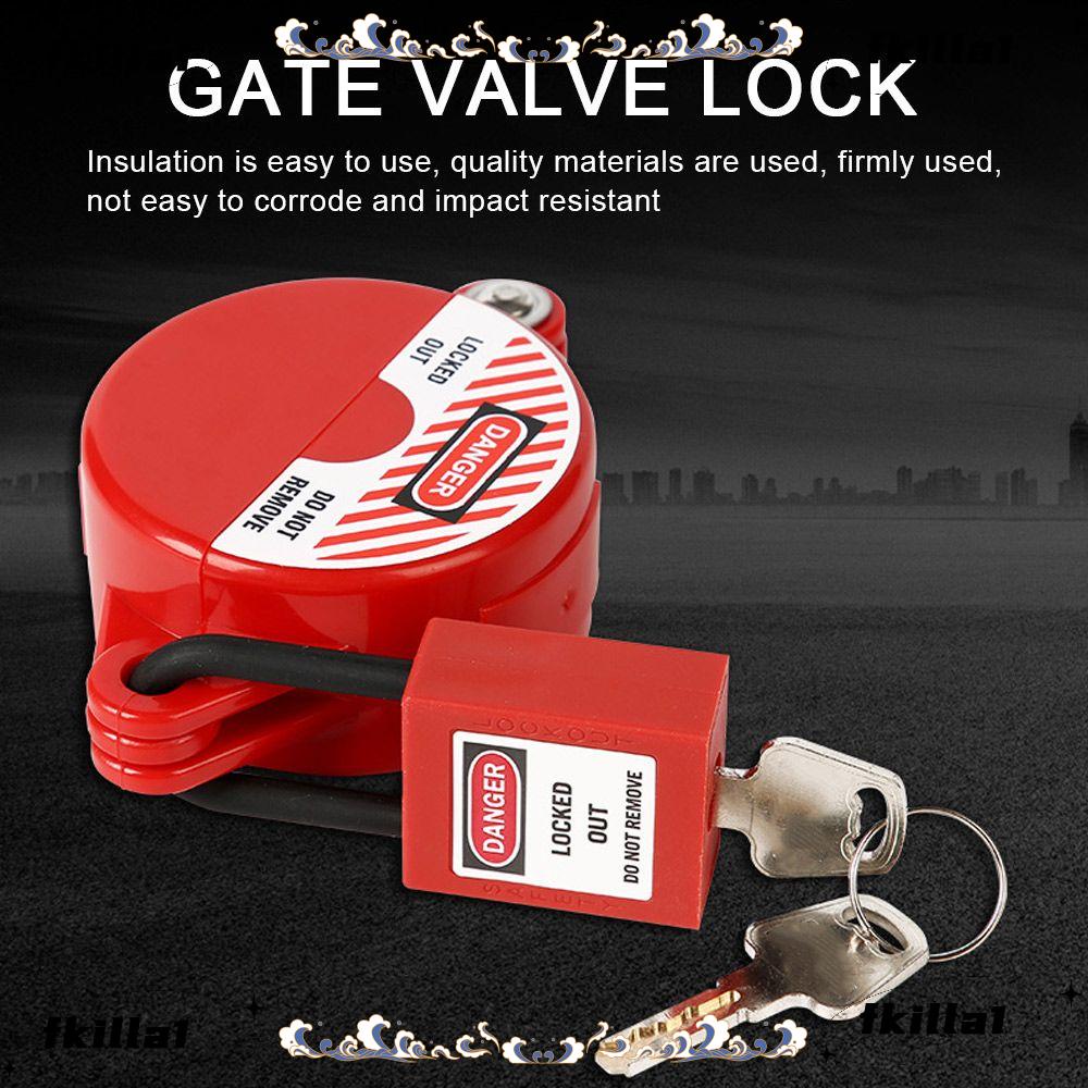 FKILA Valve Locking Disc Safety Locks Lockout Tank Gas Gate Valve Valve