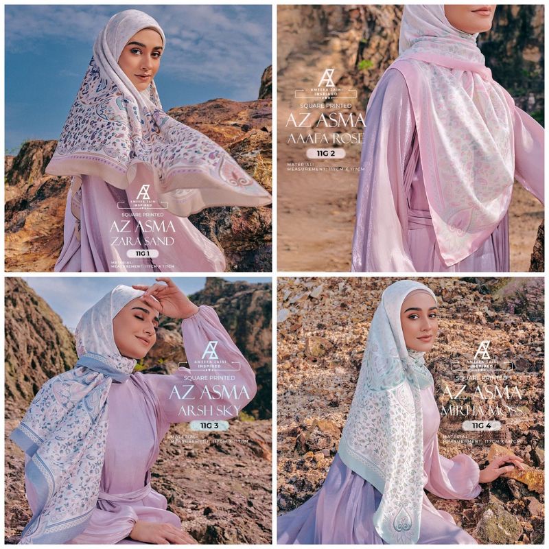 Ameera Zaini Bawal Printed Collection Ready Stock (G) | Shopee Malaysia