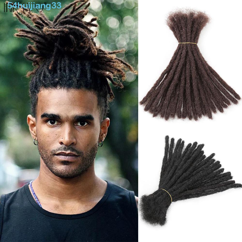 HUIJIANG 1 Pcs Handmade Dreadlock DIY Stylish Curly Hair Extensions Men ...