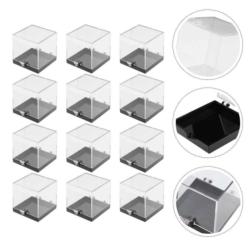 Mineral Standard Display Box Clear Acrylic Case Small Container