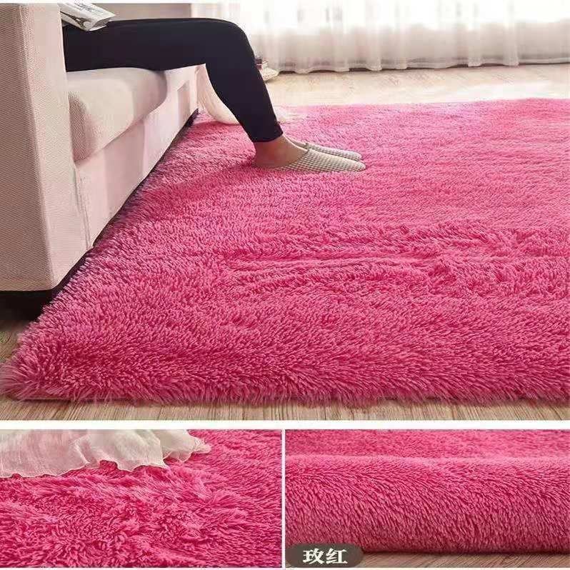 Carpet Bedroom Full Living Room Bedside Carpet Tatami Bay Window Mat Room Princess Pink Cute ...