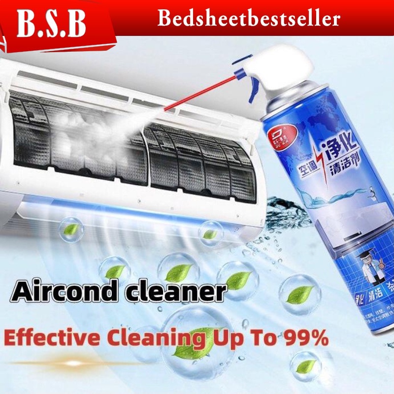 B.S.B Aircond Cleaner Spray 500ml Air Conditioner Cleaner For Air Con ...