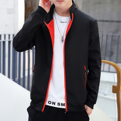 Autumn and winter new men's jacket windproof stand-collar jacket trendy
