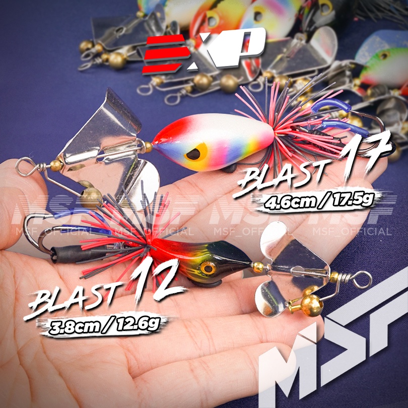 [MSF] EXP Blast 12 & 17 Wooden Slash Bait | 3.8cm 4.6cm | Snakehead ...