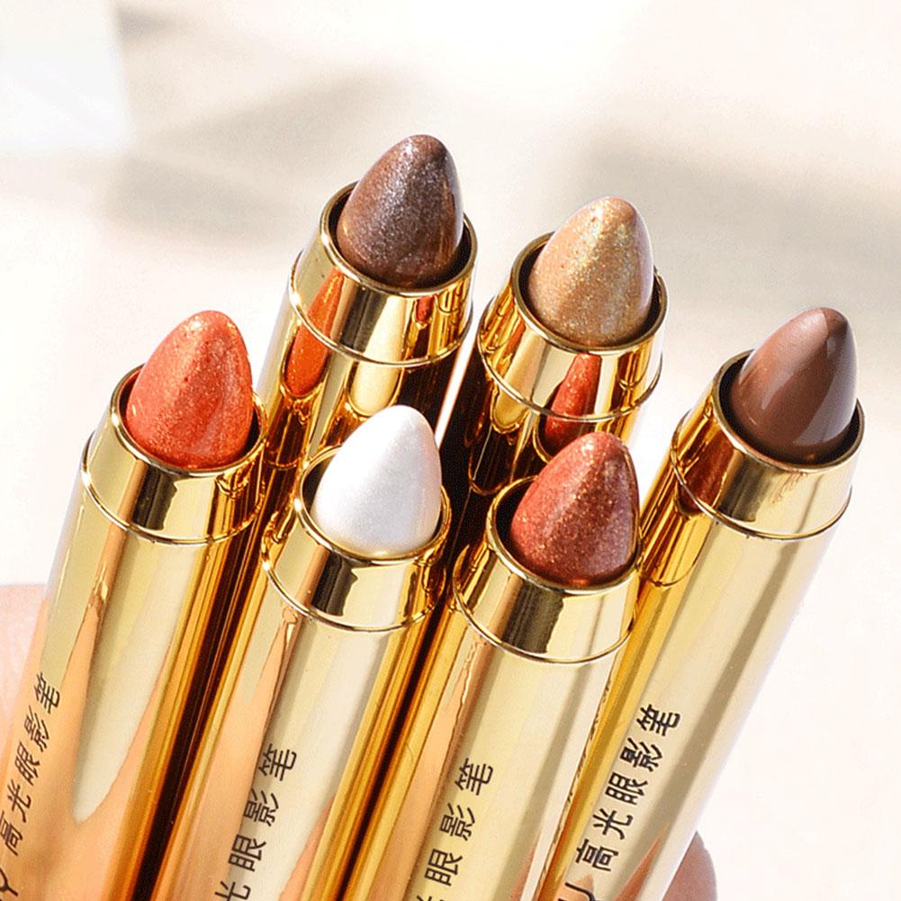MKING PRETTY Double-Head Lying Silkworm Pen Pearlescent Fine Flash ...