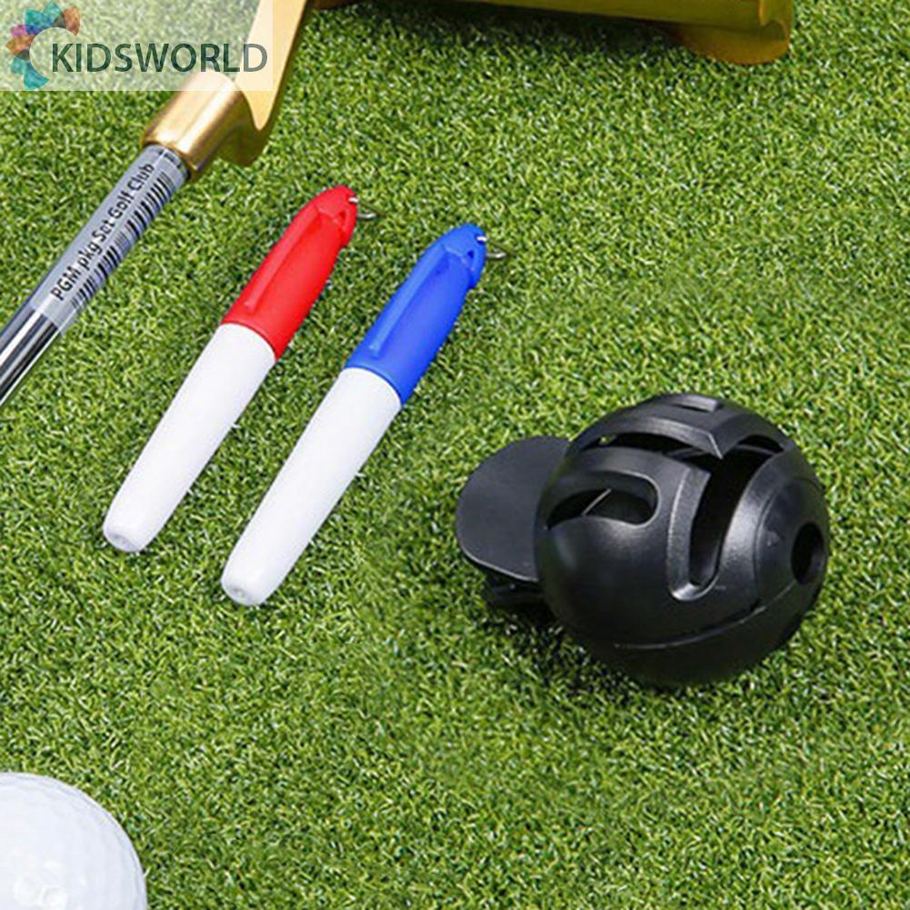 Golf Ball Line Marker Doublesided Template Alignment Mark Tool with
