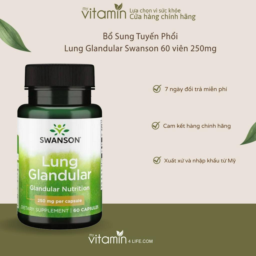 Swanson Lung Glandular Lung Glandular 60 Tablets Shopee Malaysia