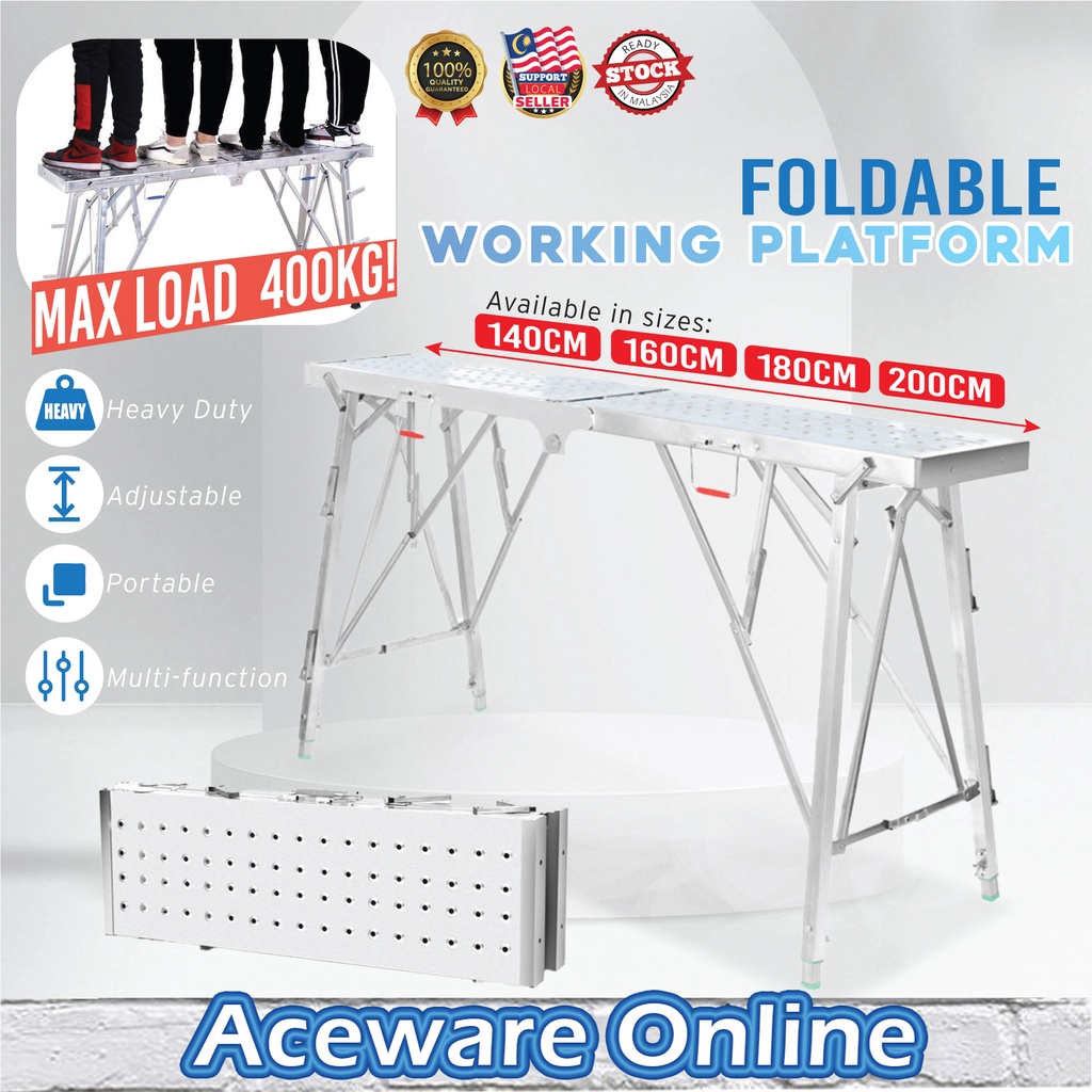 1.4M 1.6M 1.8M 2M Foldable Working Platform Heavy Duty Scaffolding High ...
