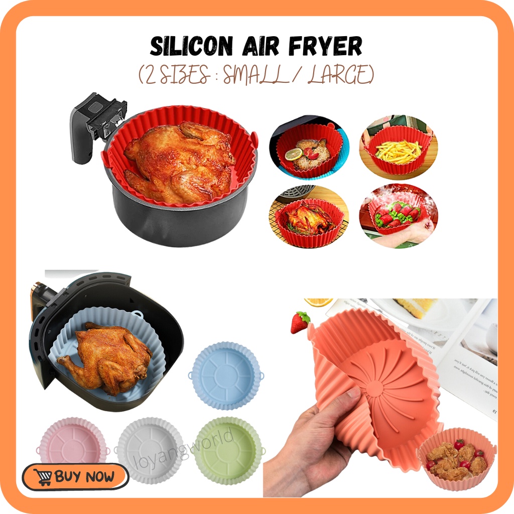 Silicone Air Fryer Pot Non-Stick Oven Baking Fried Chicken Nugget