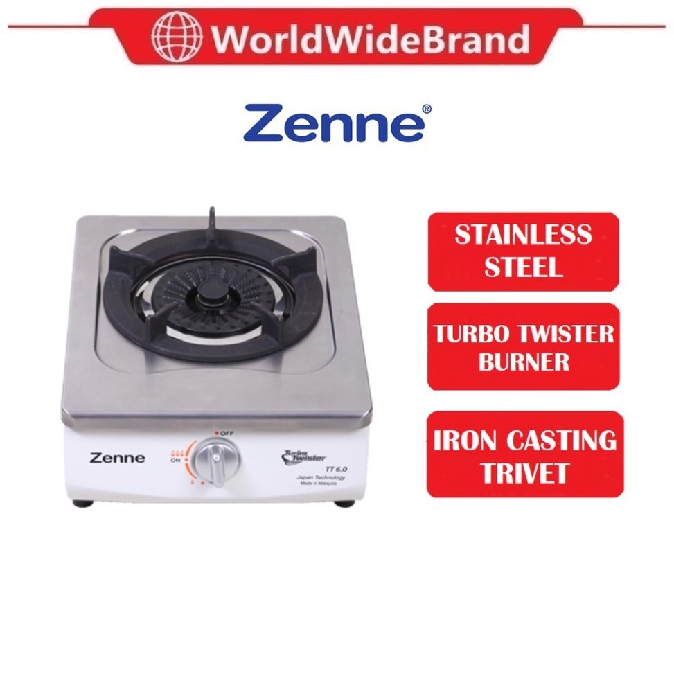 Zenne Ktc S Stainless Steel Single Burner Gas Stove Cooker Ktc S