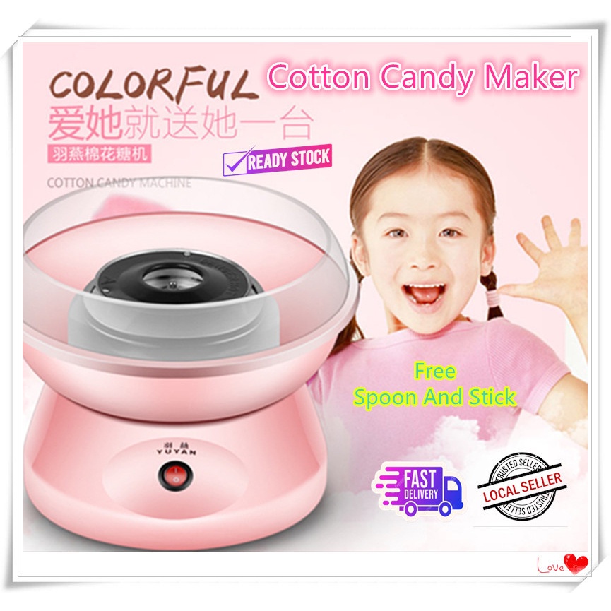 Mesin GulaGula Kapas Electric Cotton Candy Maker Mini DIY Sugar Candy